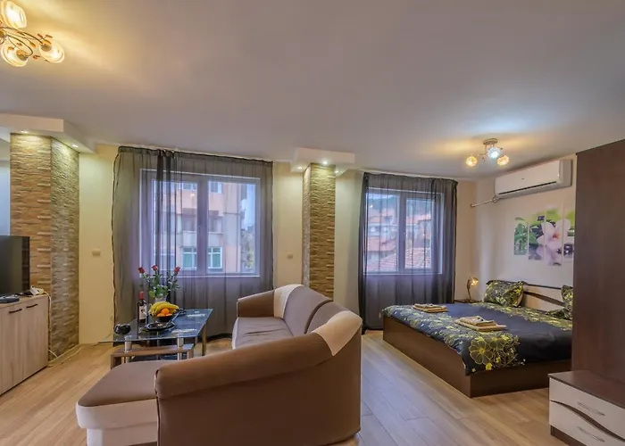 Cozy & Delightful & Aubg & Free Garage Parking Apartament